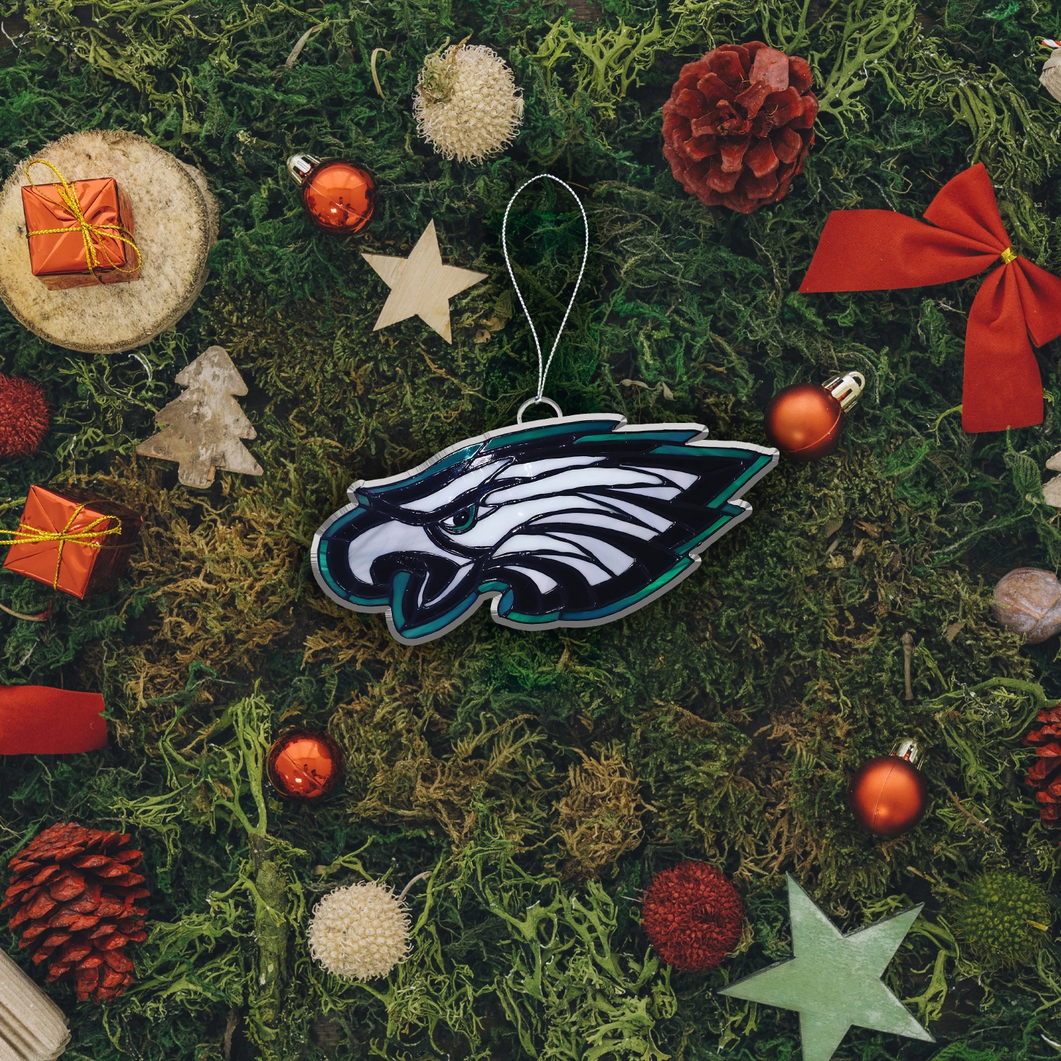 Sportswearmerch Philadelphia Eagles NFL x Christmas Acrylic Ornament Gift For Fans