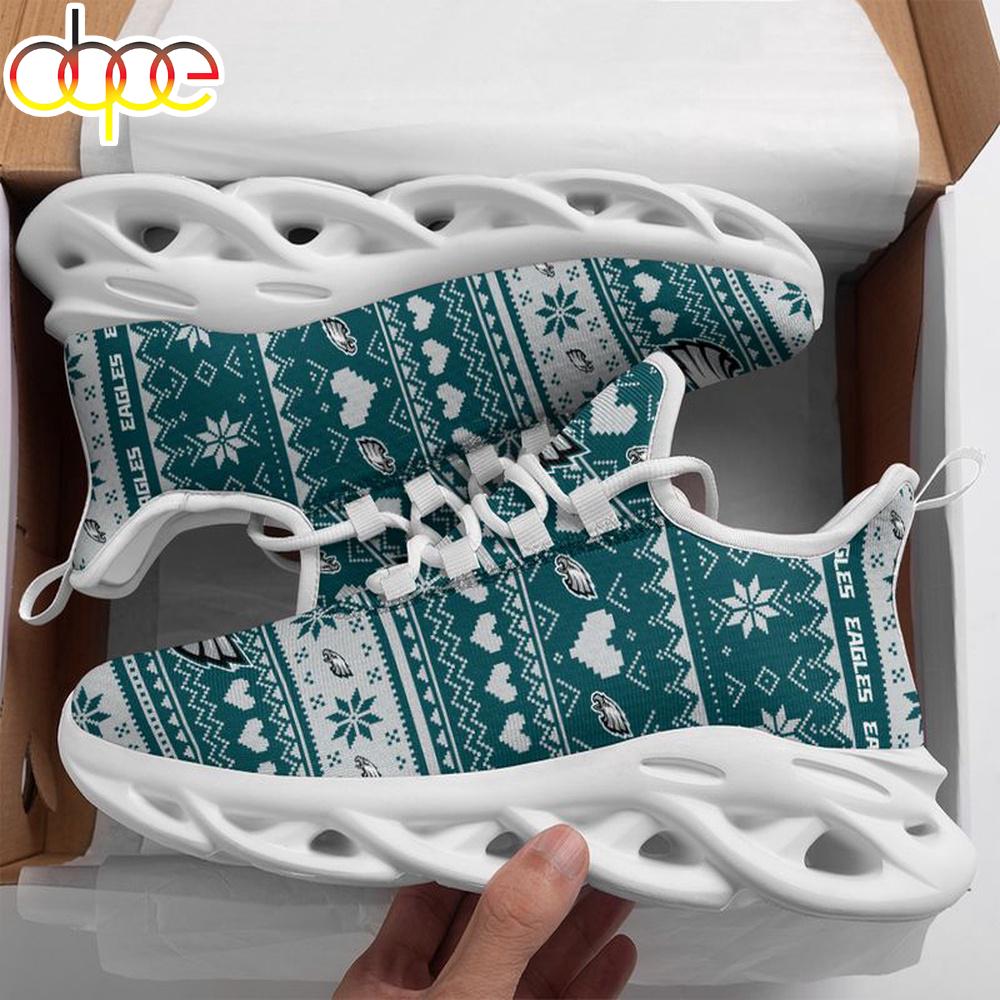 Sportswearmerch Philadelphia Eagles NFL X-max Patterns Christmas Max Soul Shoes Sneakers For Men And Women