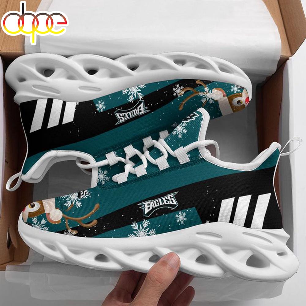 Sportswearmerch Philadelphia Eagles NFL X-max Reindeer Christmas Max Soul Shoes Sneakers For Men And Women