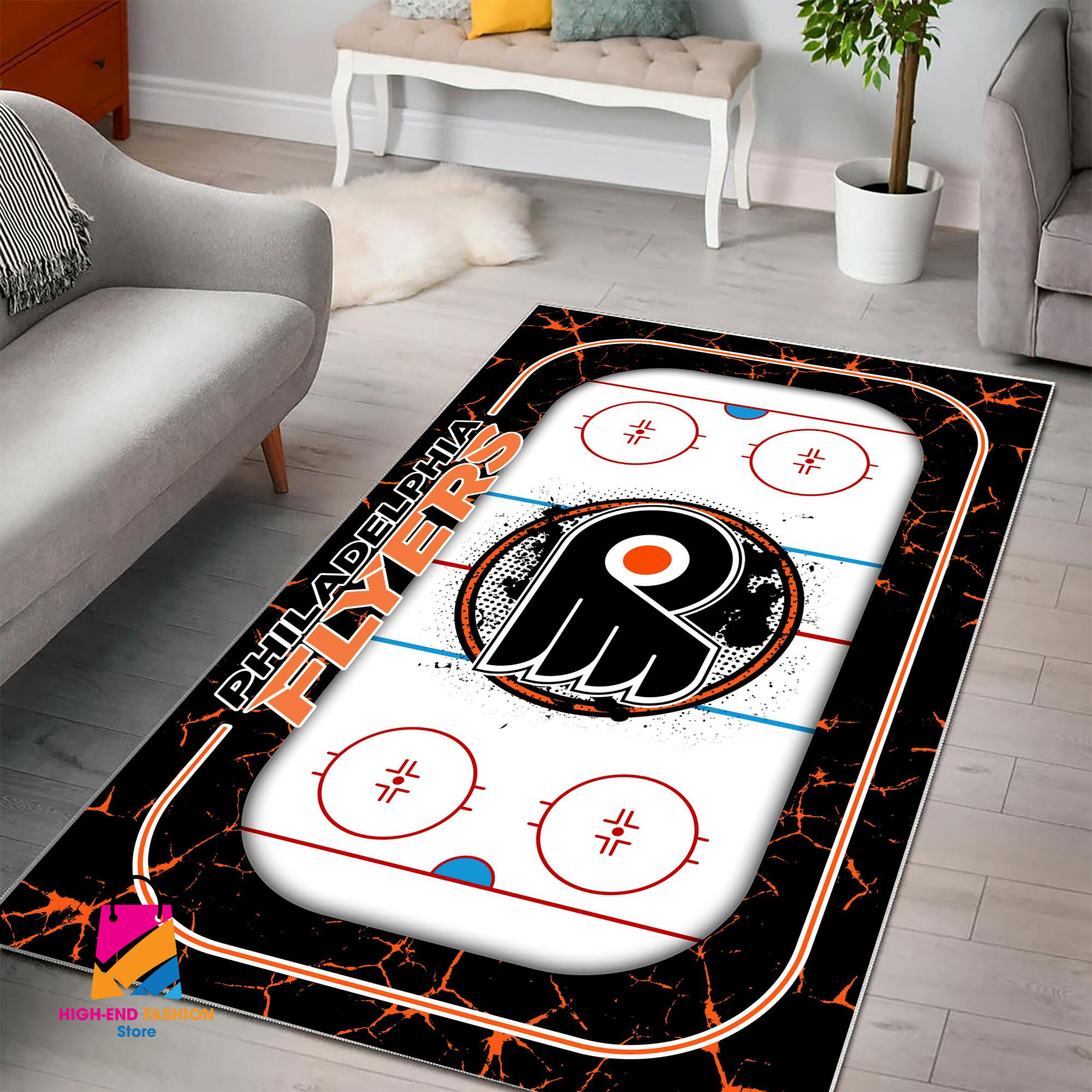 Sportswearmerch Philadelphia Flyers NHL Area Rug For Fan