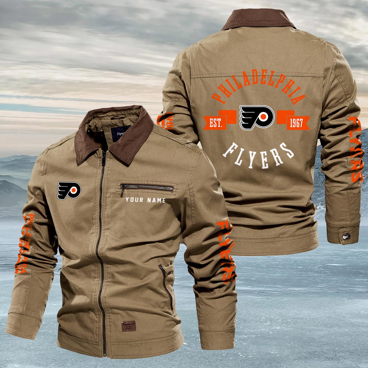 Sportswearmerch Philadelphia Flyers NHL Lapel Jacket For Fan