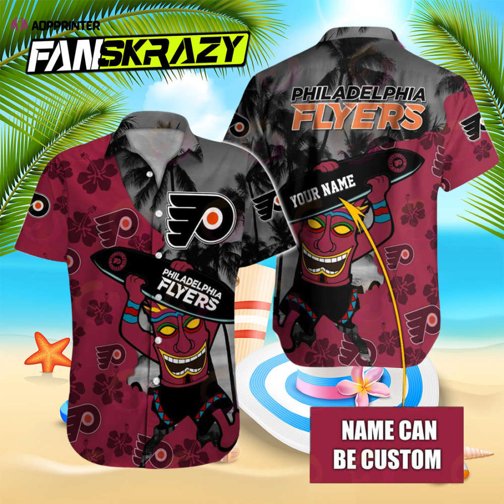 Sportswearmerch Philadelphia Flyers NHL Personalized Hawaiian Shirt For Fan