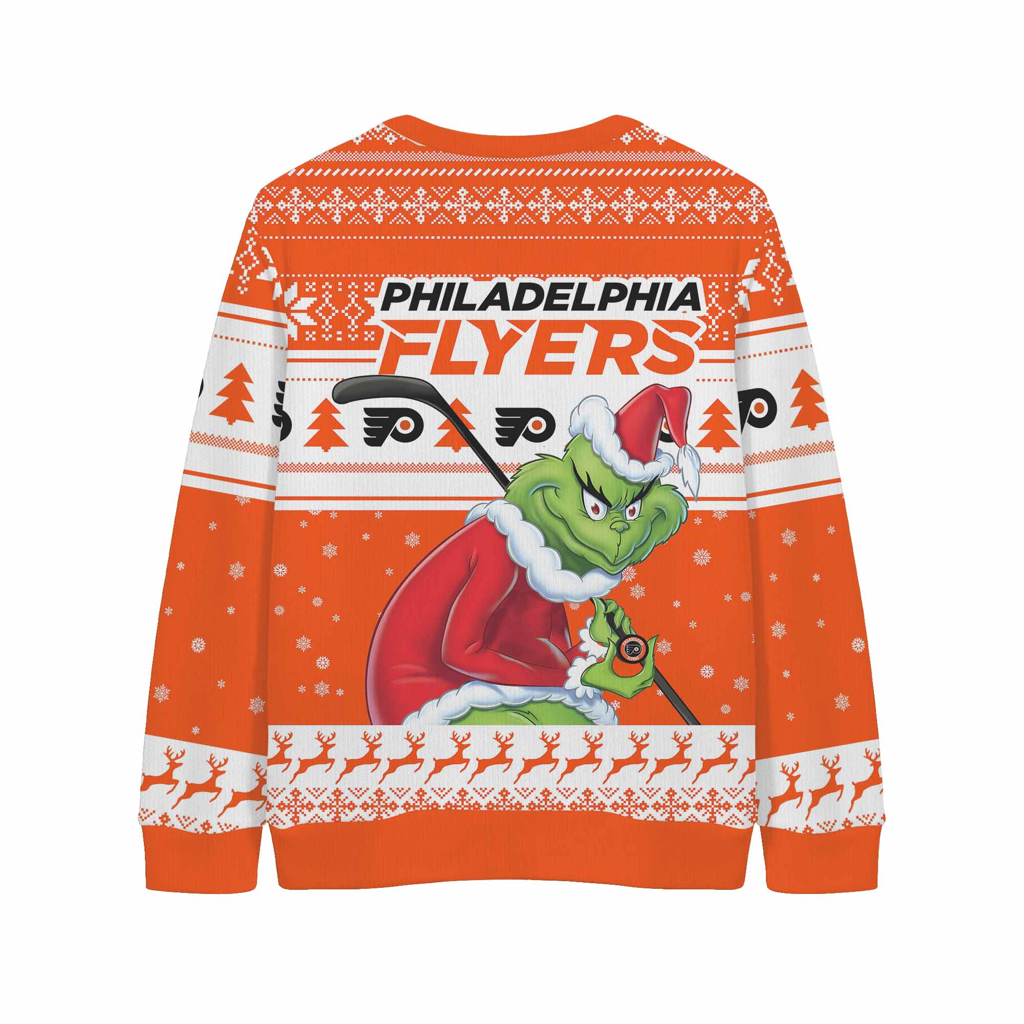 Sportswearmerch Philadelphia Flyers NHL x Grinch Christmas Cardigan For Fan