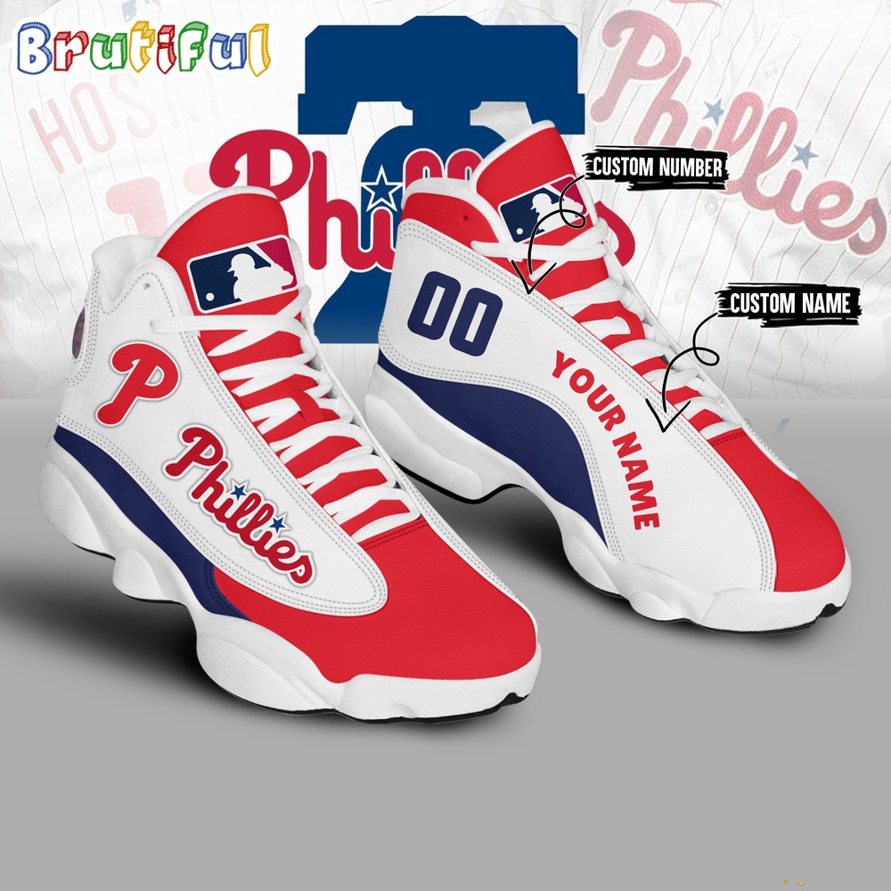 Sportswearmerch Philadelphia Phillies MLB AJ13 Sneakers Shoes For Men And Women