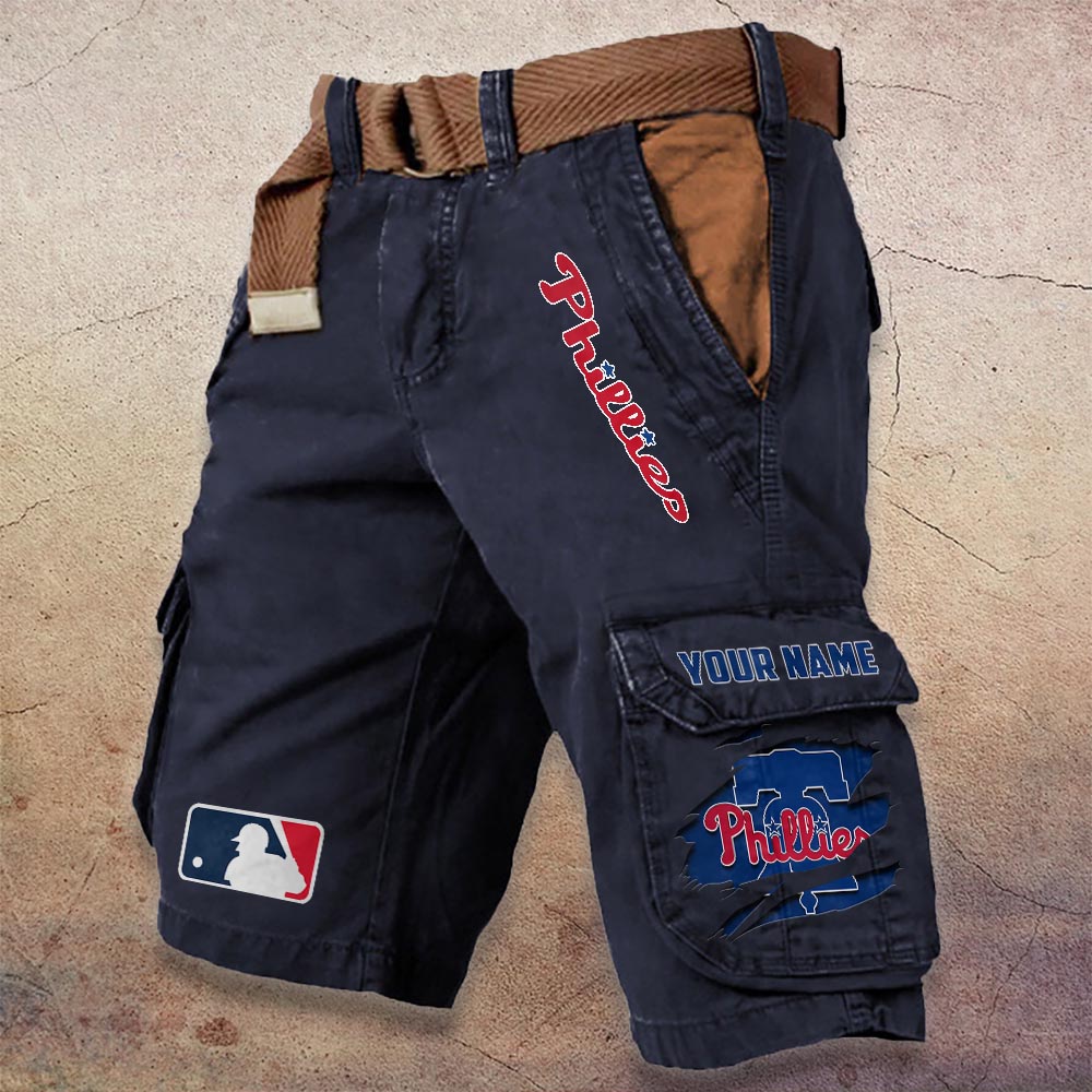 Sportswearmerch Philadelphia Phillies MLB Denim Short For Fan