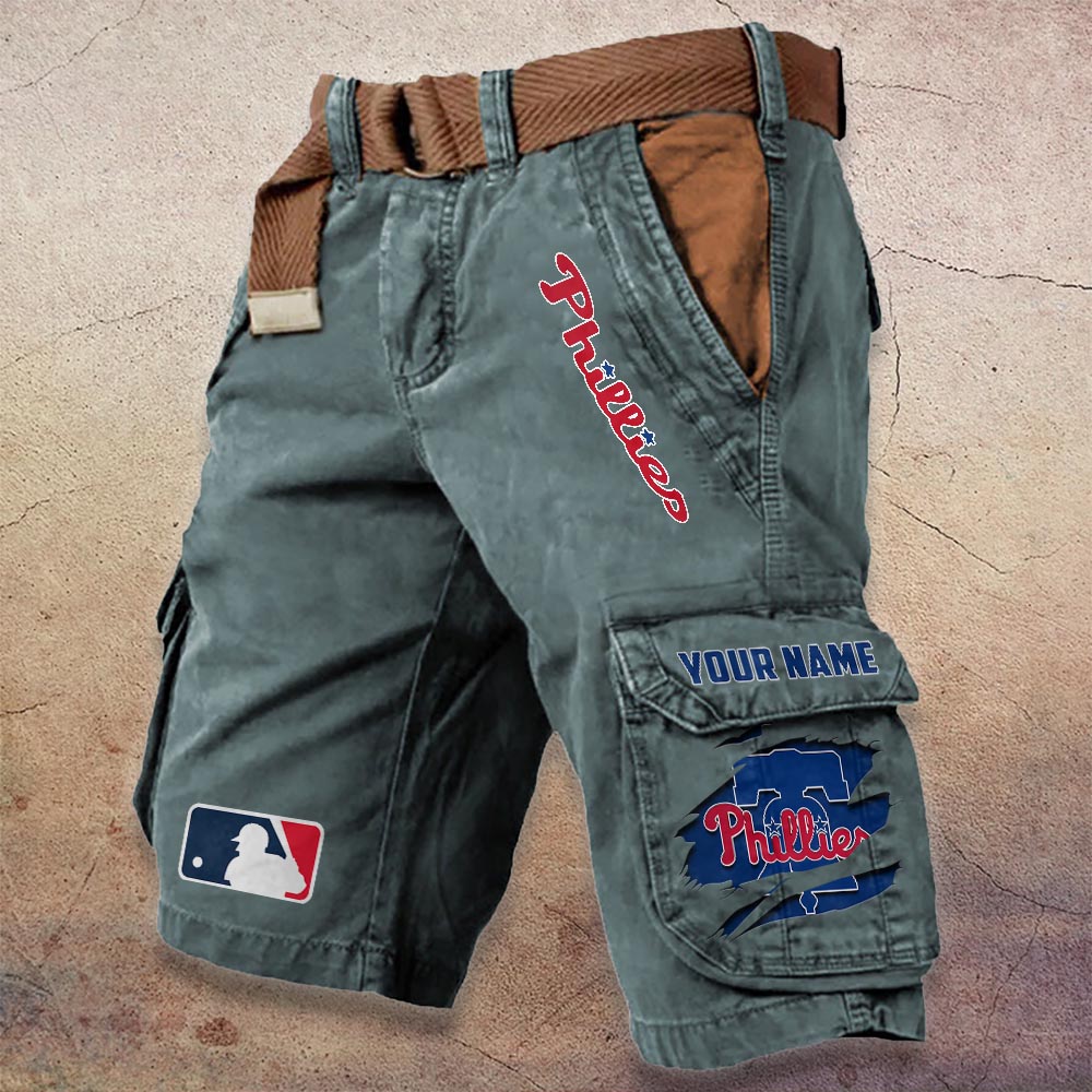 Sportswearmerch Philadelphia Phillies MLB Denim Short For Fan