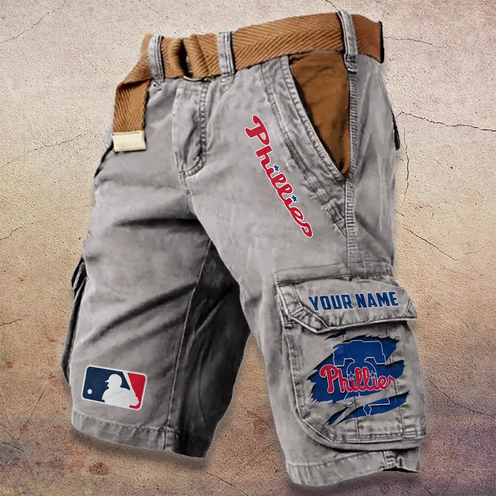 Sportswearmerch Philadelphia Phillies MLB Denim Short For Fan