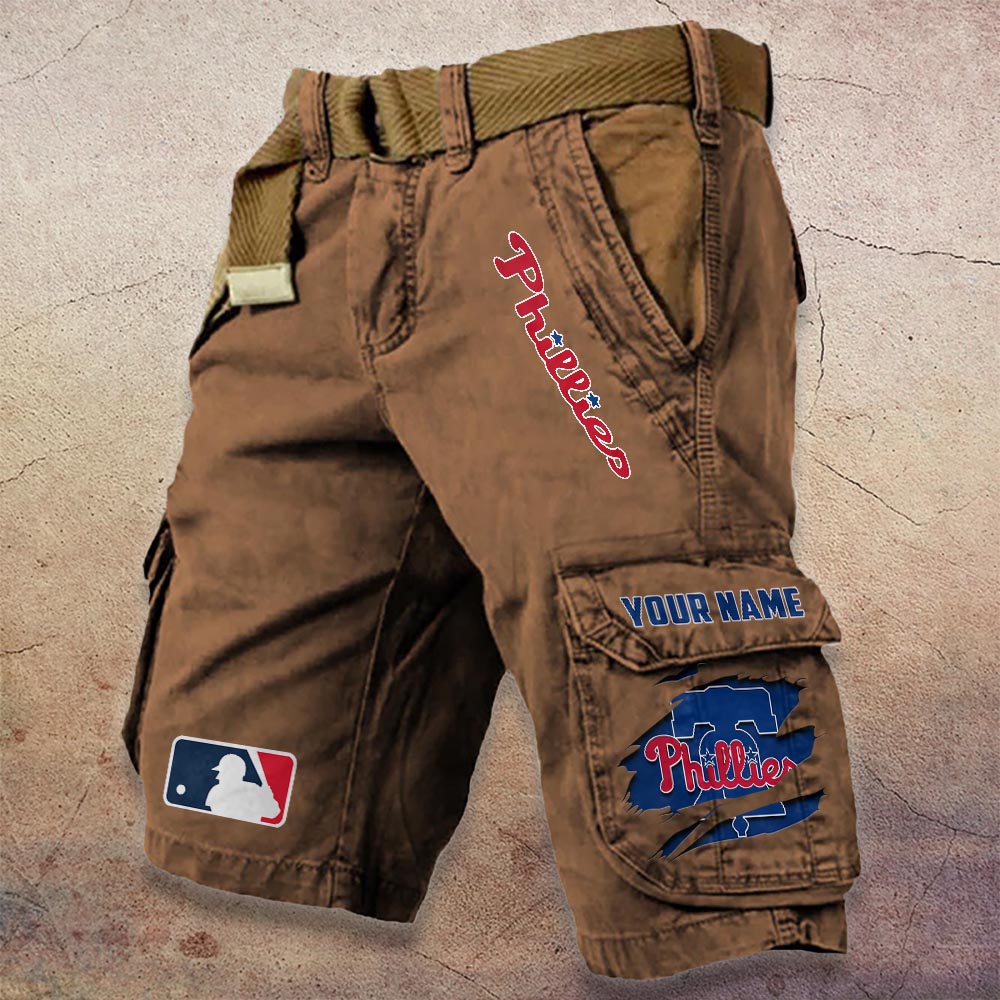 Sportswearmerch Philadelphia Phillies MLB Denim Short For Fan