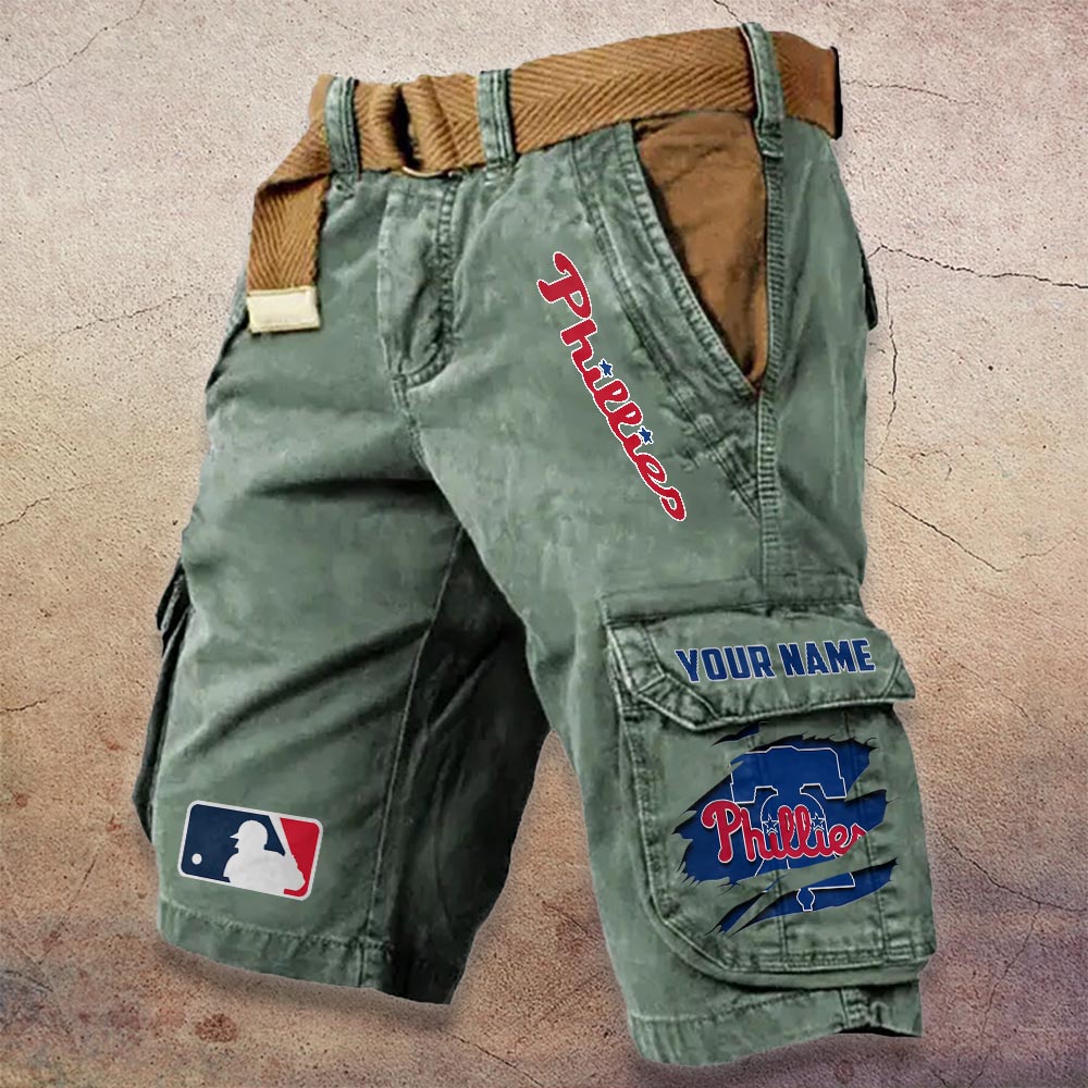 Sportswearmerch Philadelphia Phillies MLB Denim Short For Fan