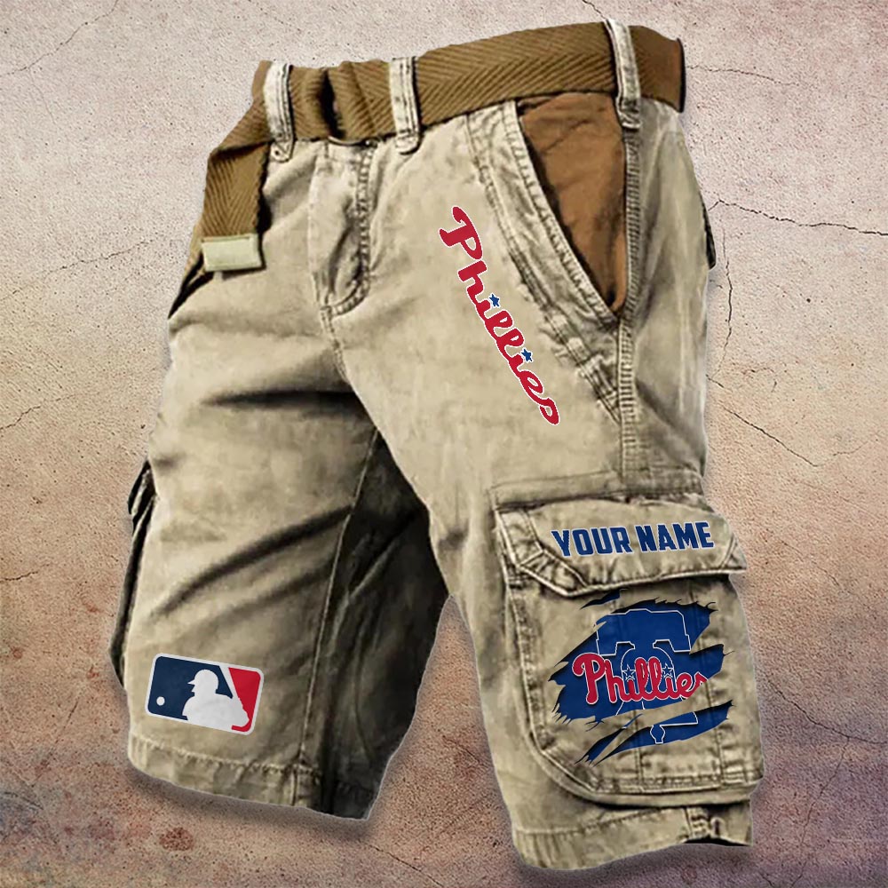 Sportswearmerch Philadelphia Phillies MLB Denim Short For Fan