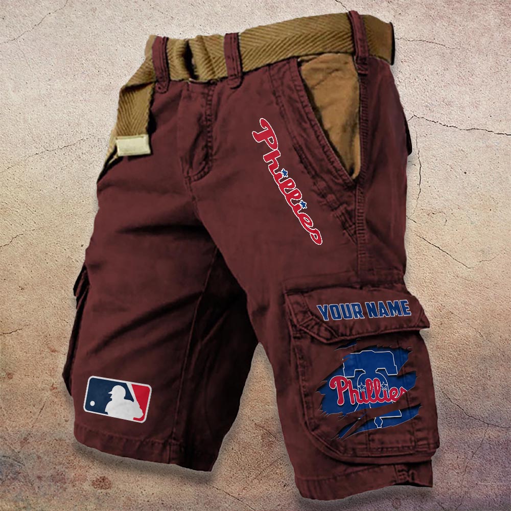 Sportswearmerch Philadelphia Phillies MLB Denim Short For Fan