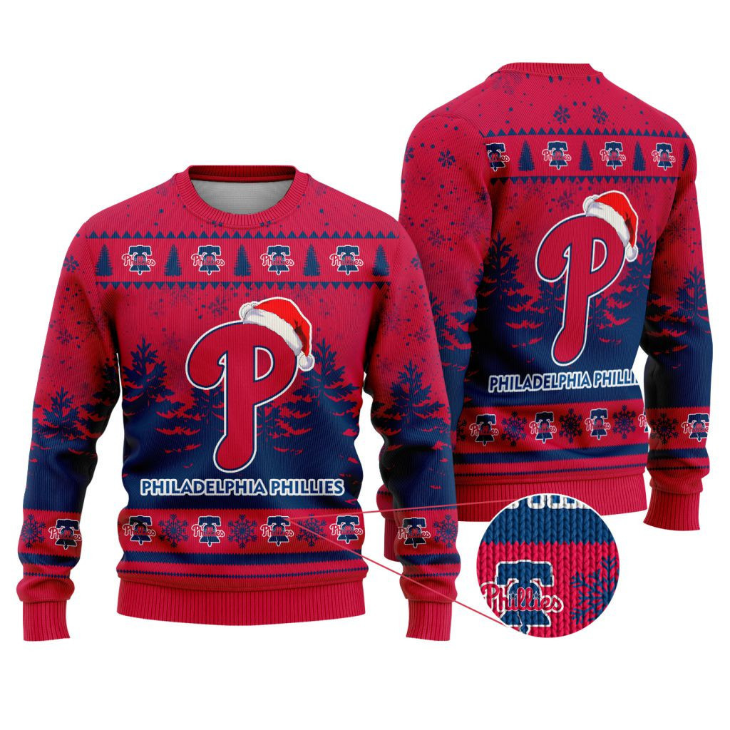 Sportswearmerch Philadelphia Phillies MLB Funny Christmas Ugly Sweater For Fans