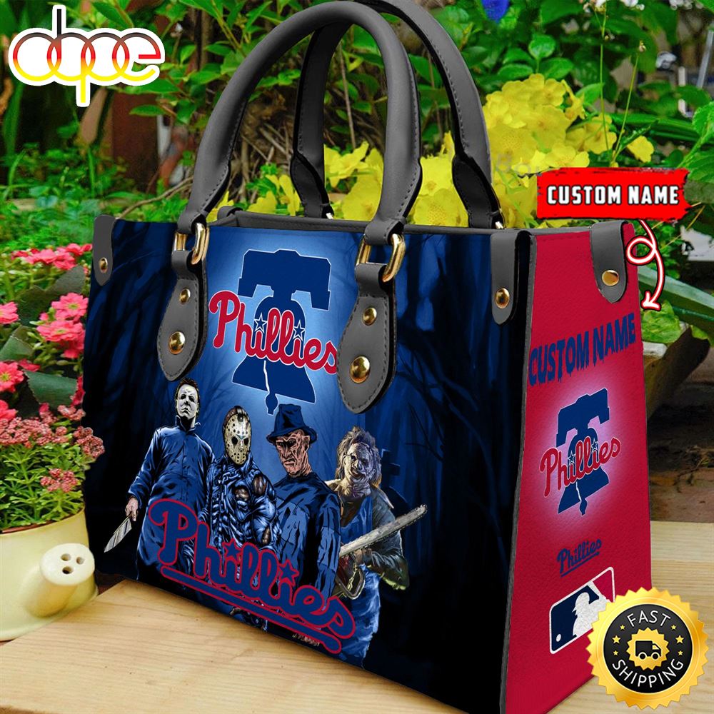 Sportswearmerch Philadelphia Phillies MLB Women Leather Hand Bag For Fan