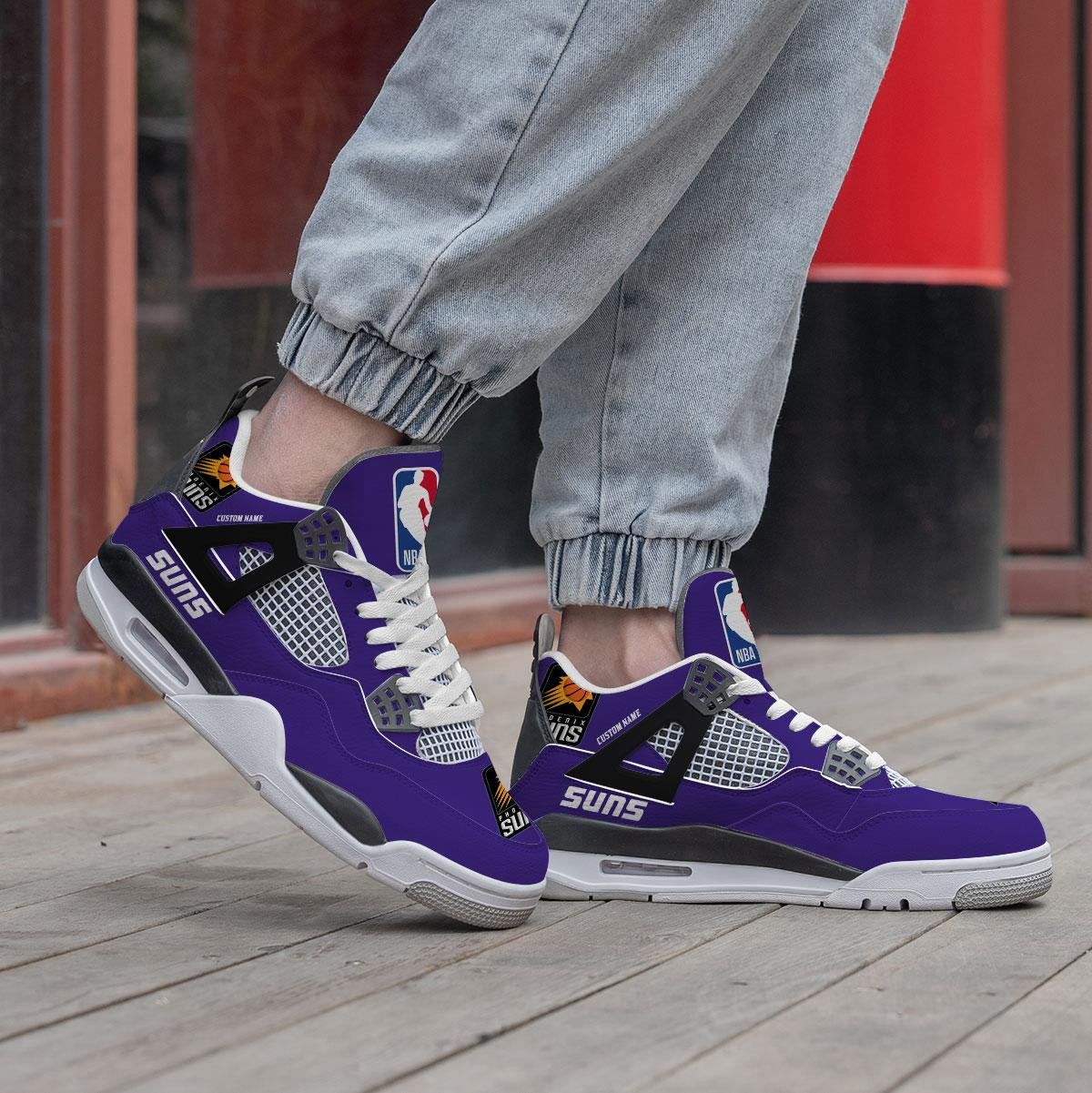 Sportswearmerch Phoenix Suns NBA AJ4 Sneakers Shoes For Men And Women
