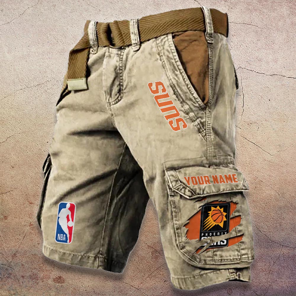 Sportswearmerch Phoenix Suns NBA Denim Short For Fan