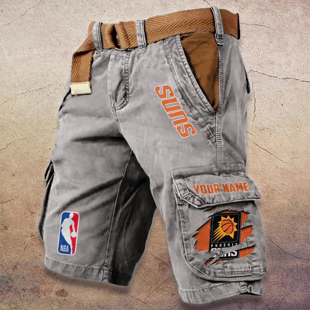 Sportswearmerch Phoenix Suns NBA Denim Short For Fan