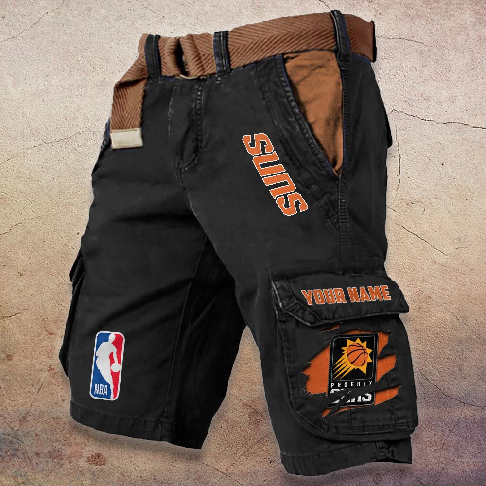 Sportswearmerch Phoenix Suns NBA Denim Short For Fan