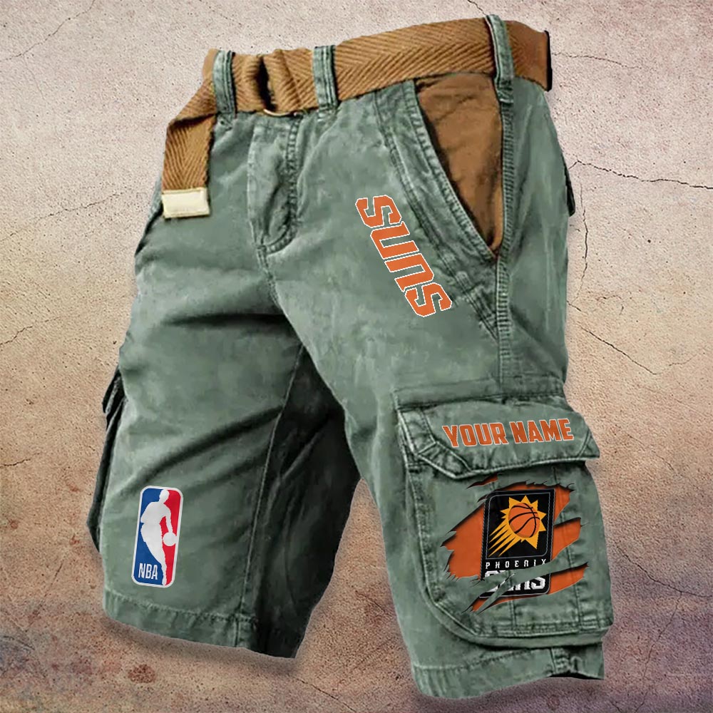 Sportswearmerch Phoenix Suns NBA Denim Short For Fan
