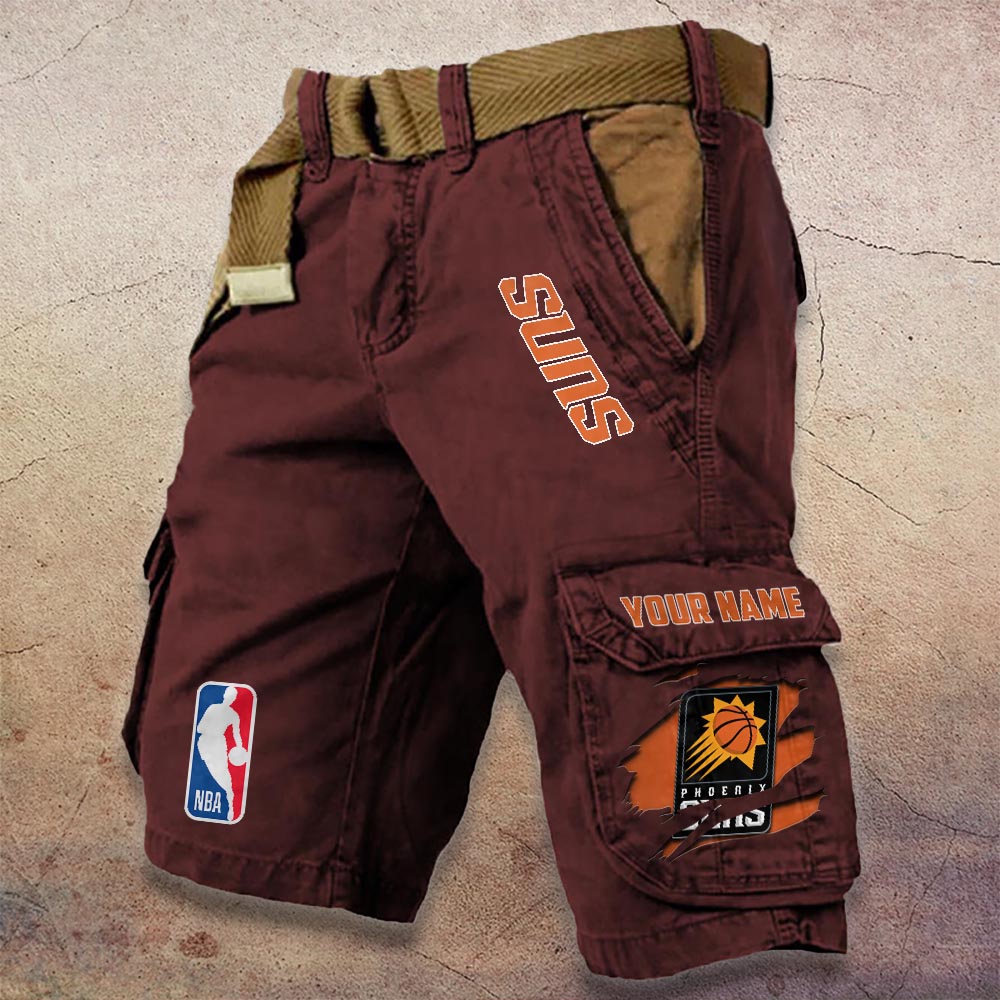 Sportswearmerch Phoenix Suns NBA Denim Short For Fan
