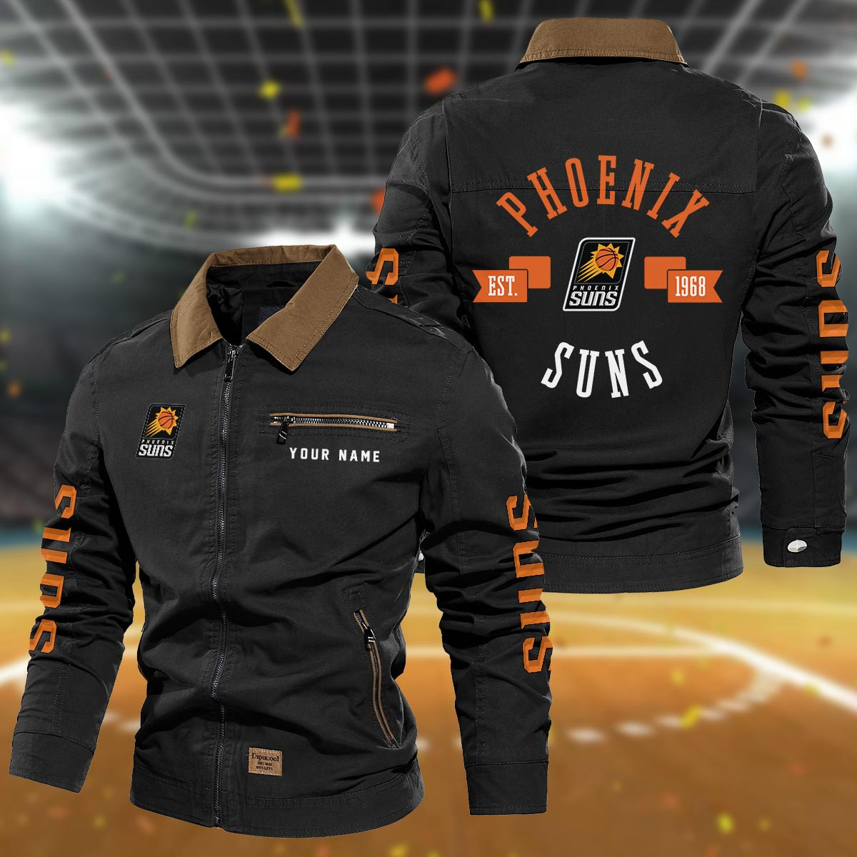 Sportswearmerch Phoenix Suns NBA Lapel Jacket For Fan