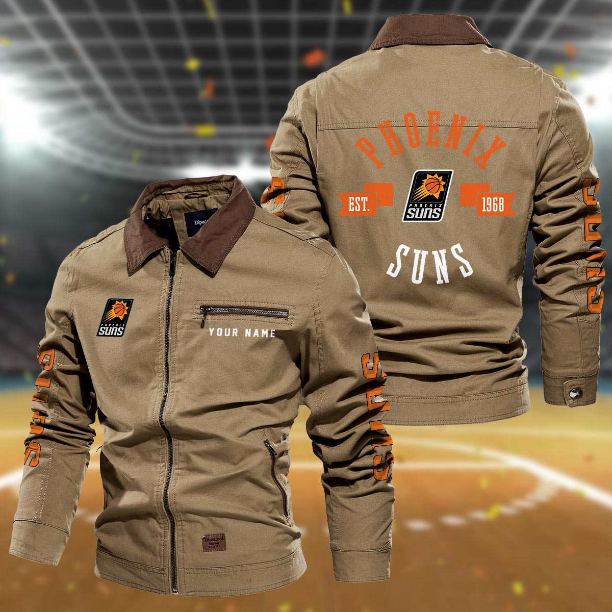 Sportswearmerch Phoenix Suns NBA Lapel Jacket For Fan