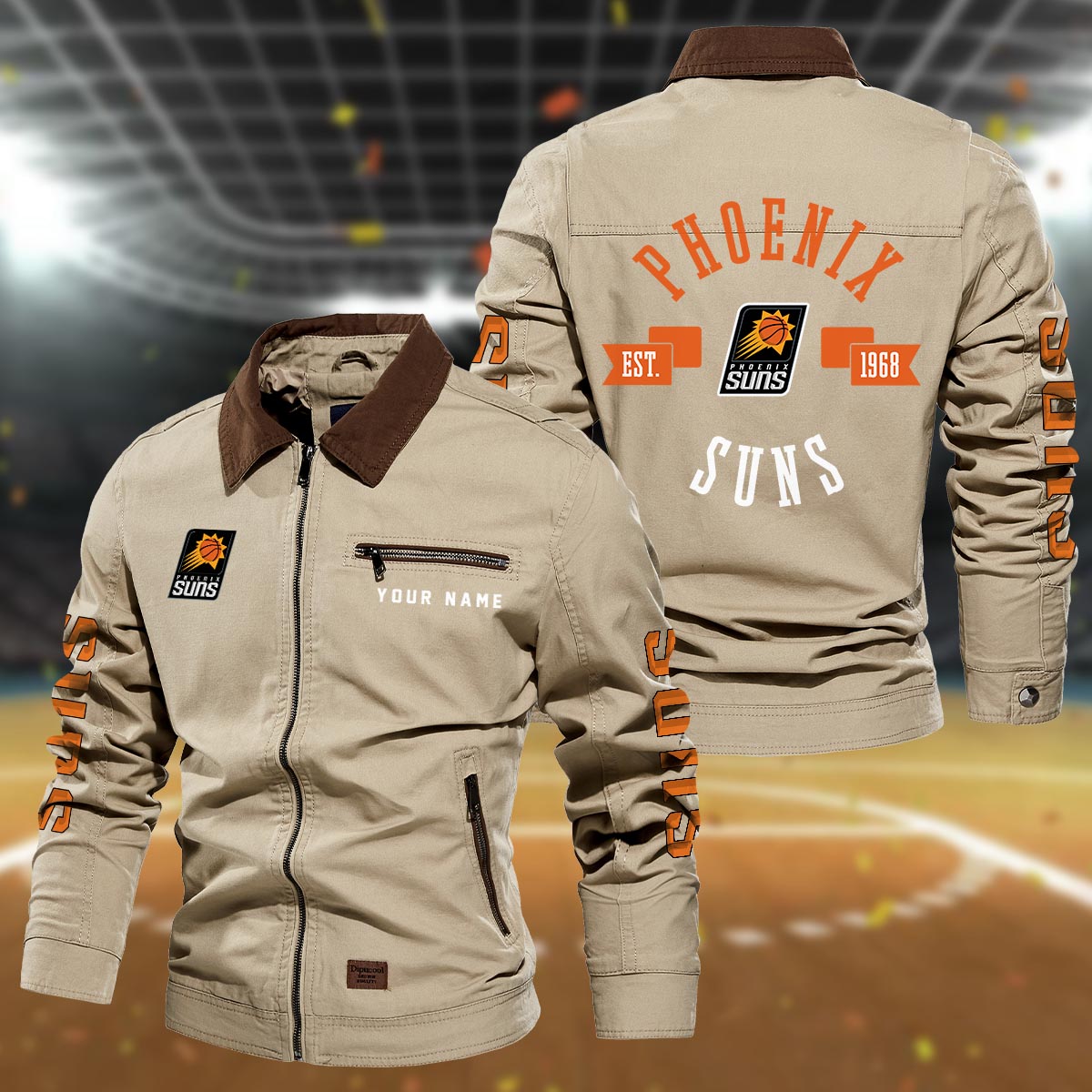 Sportswearmerch Phoenix Suns NBA Lapel Jacket For Fan