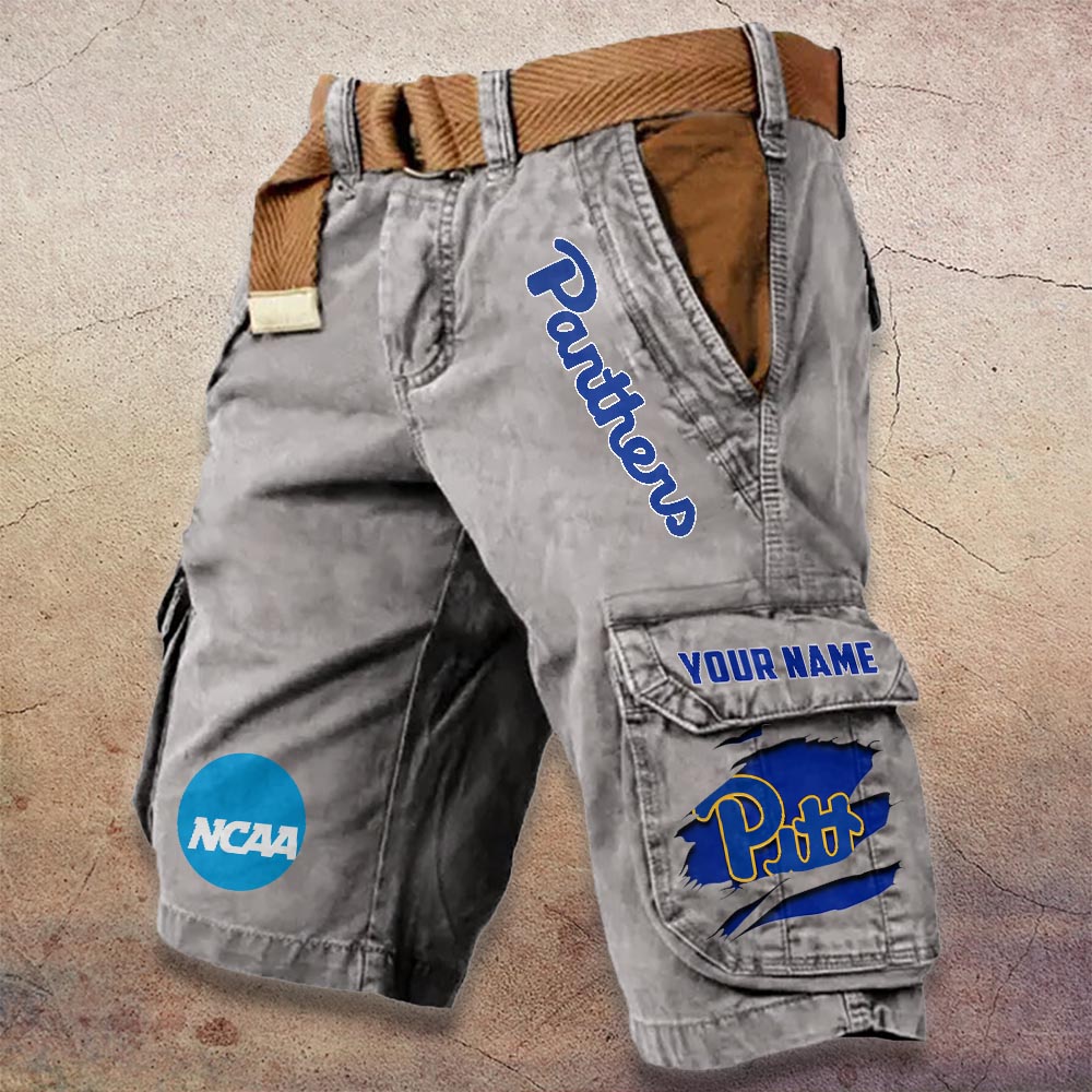 Sportswearmerch Pittsburgh Panthers NCAA Denim Short For Fan