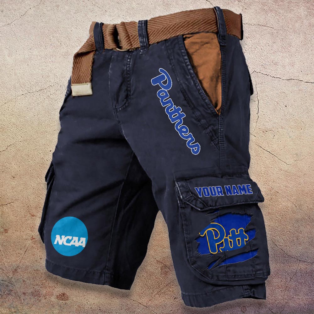 Sportswearmerch Pittsburgh Panthers NCAA Denim Short For Fan