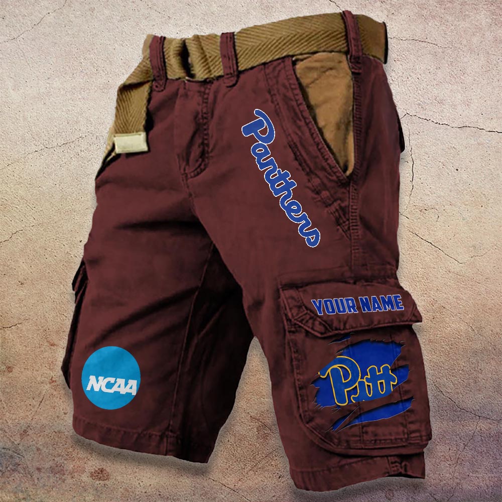 Sportswearmerch Pittsburgh Panthers NCAA Denim Short For Fan