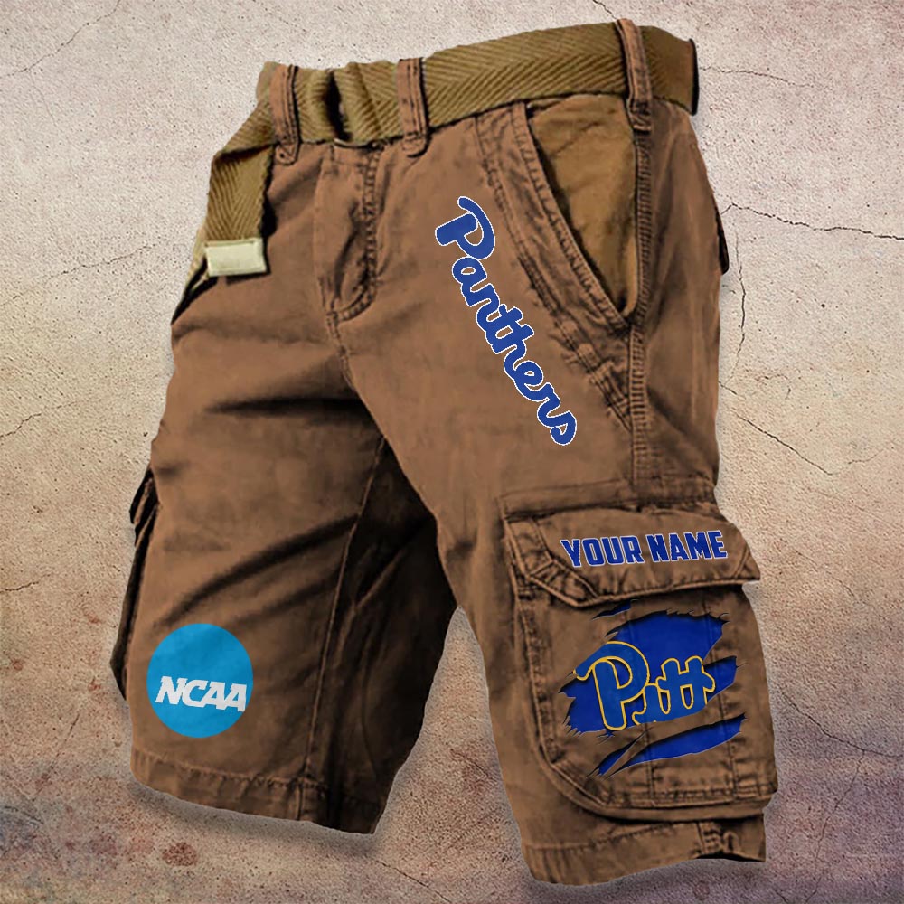 Sportswearmerch Pittsburgh Panthers NCAA Denim Short For Fan