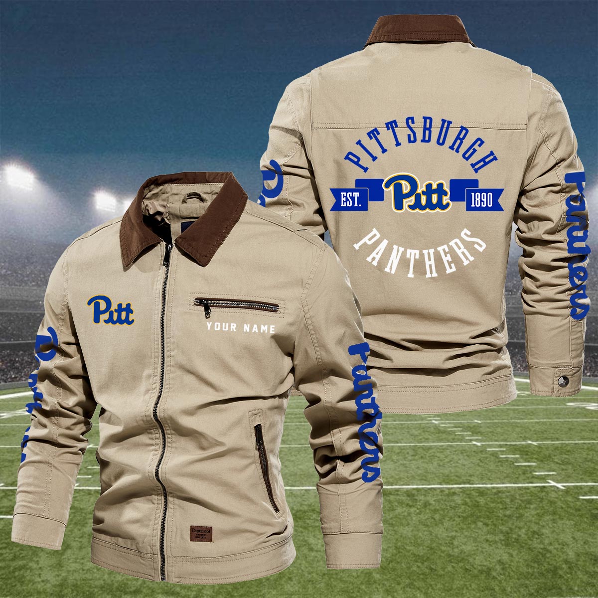 Sportswearmerch Pittsburgh Panthers NCAA Lapel Jacket For Fan