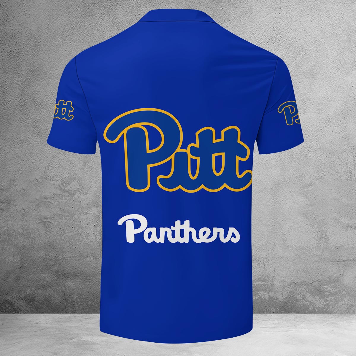 Sportswearmerch Pittsburgh Panthers NCAA Lapel Zip Polo Shirt For Fan