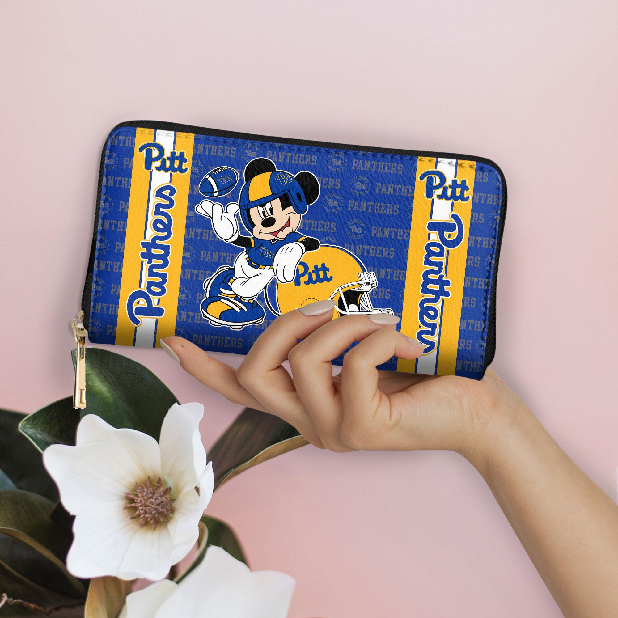 Sportswearmerch Pittsburgh Panthers NCAA x Mickey Women Leather Handbag For Fan