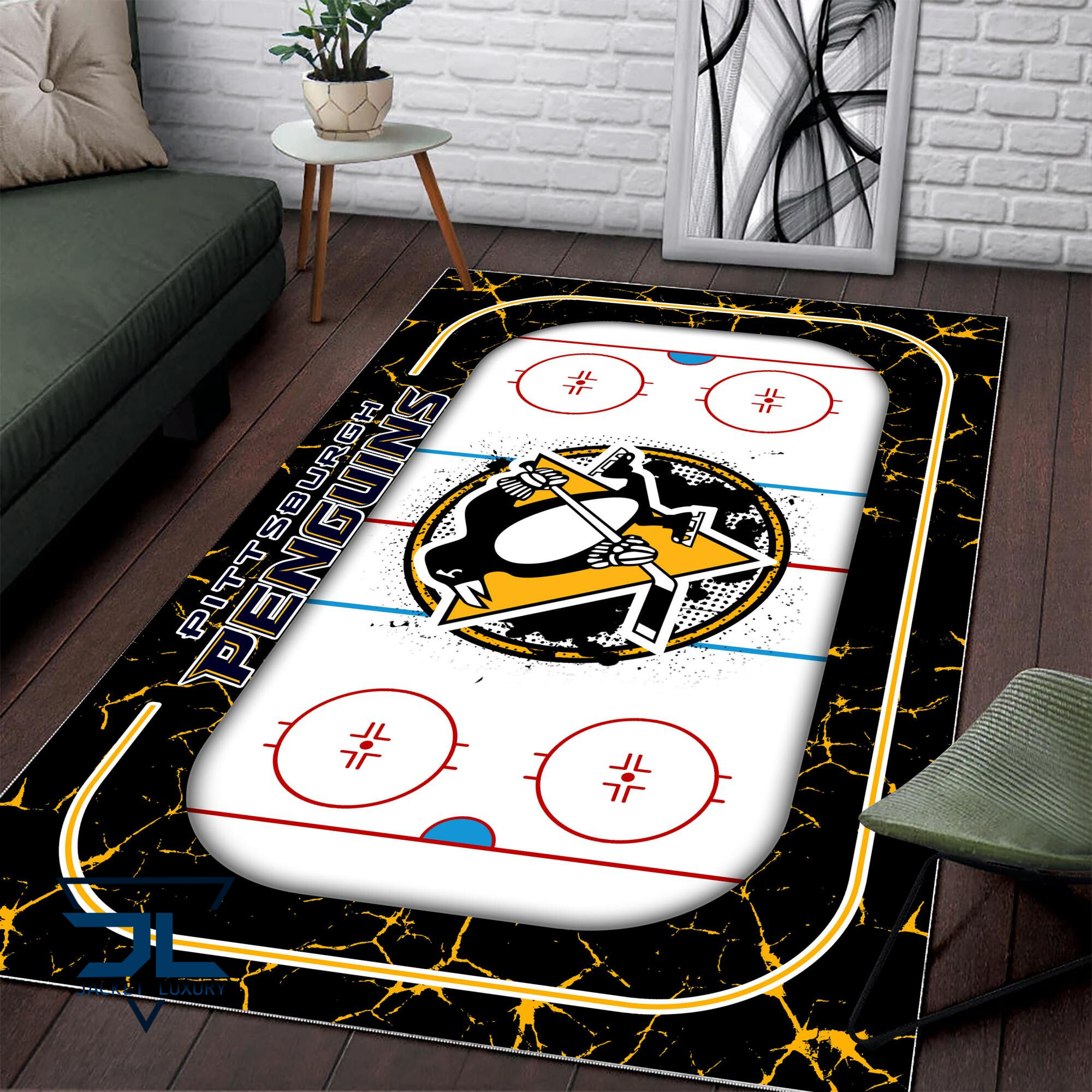 Sportswearmerch Pittsburgh Penguins NHL Area Rug For Fan