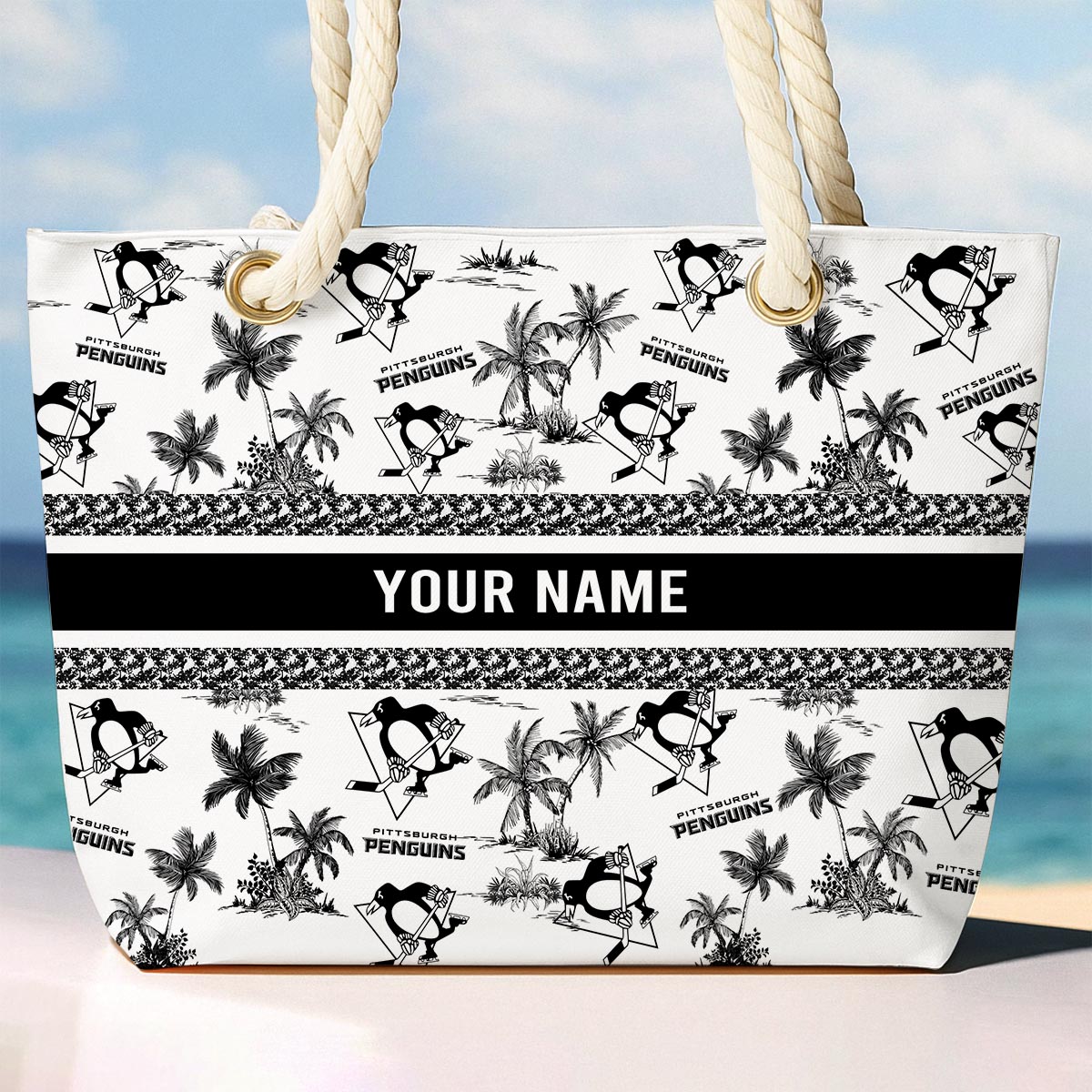 Sportswearmerch Pittsburgh Penguins NHL Beach Bag For Fan