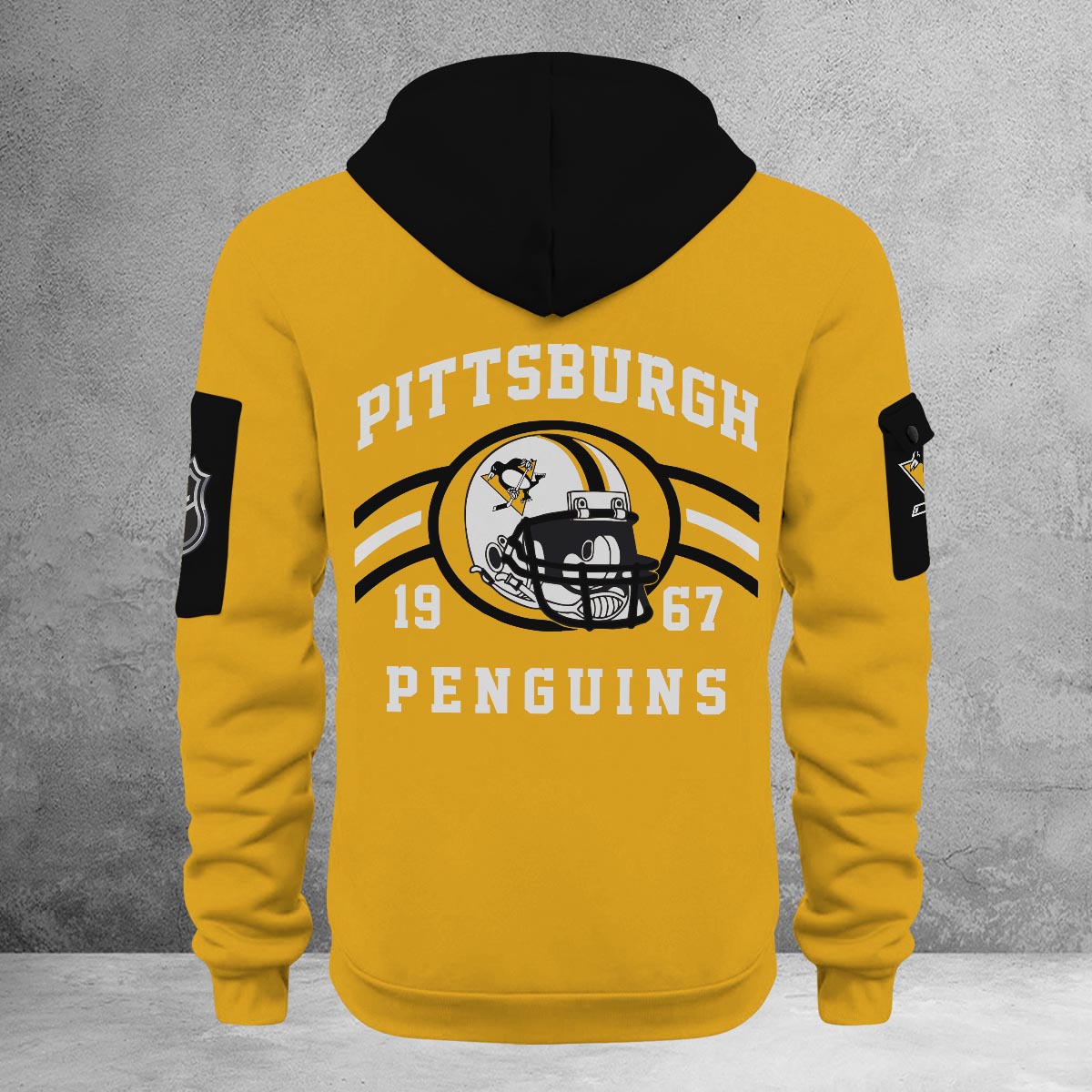 Sportswearmerch Pittsburgh Penguins NHL Half Zip Hoodie Personalized For Fan