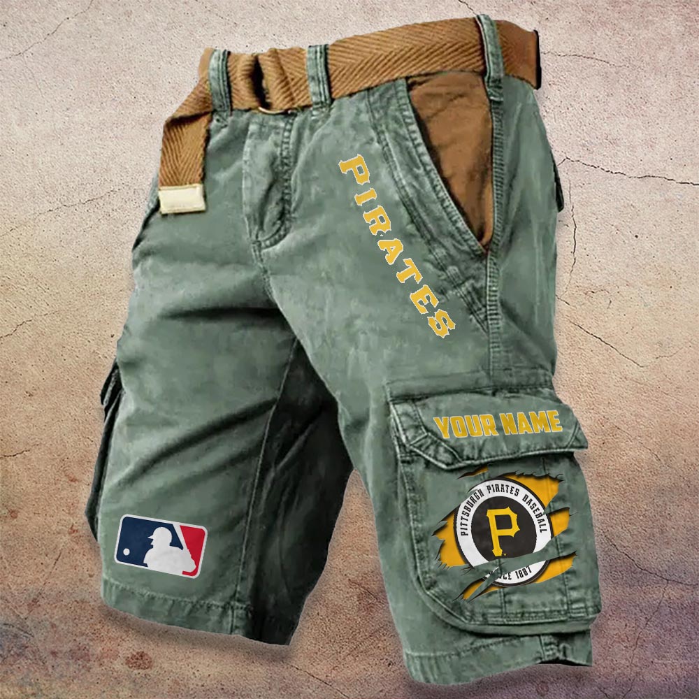 Sportswearmerch Pittsburgh Pirates MLB Denim Short For Fan