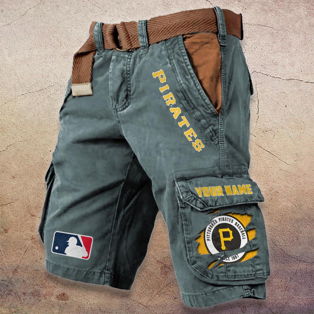 Sportswearmerch Pittsburgh Pirates MLB Denim Short For Fan