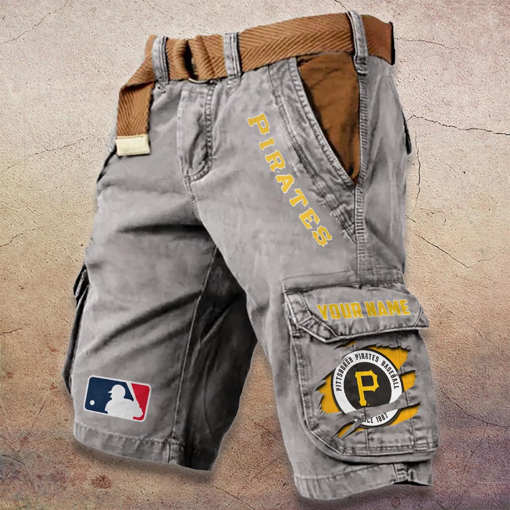 Sportswearmerch Pittsburgh Pirates MLB Denim Short For Fan