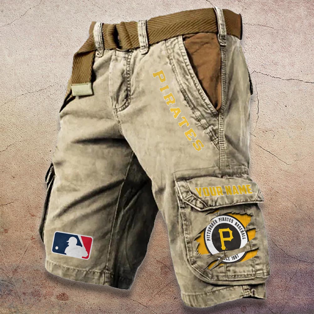 Sportswearmerch Pittsburgh Pirates MLB Denim Short For Fan