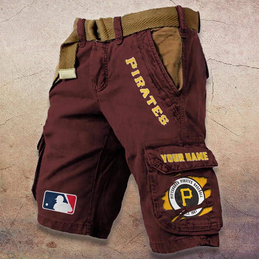 Sportswearmerch Pittsburgh Pirates MLB Denim Short For Fan