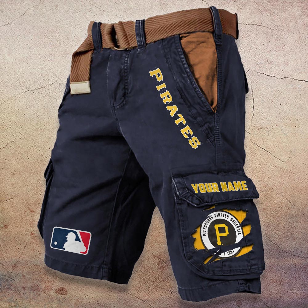 Sportswearmerch Pittsburgh Pirates MLB Denim Short For Fan