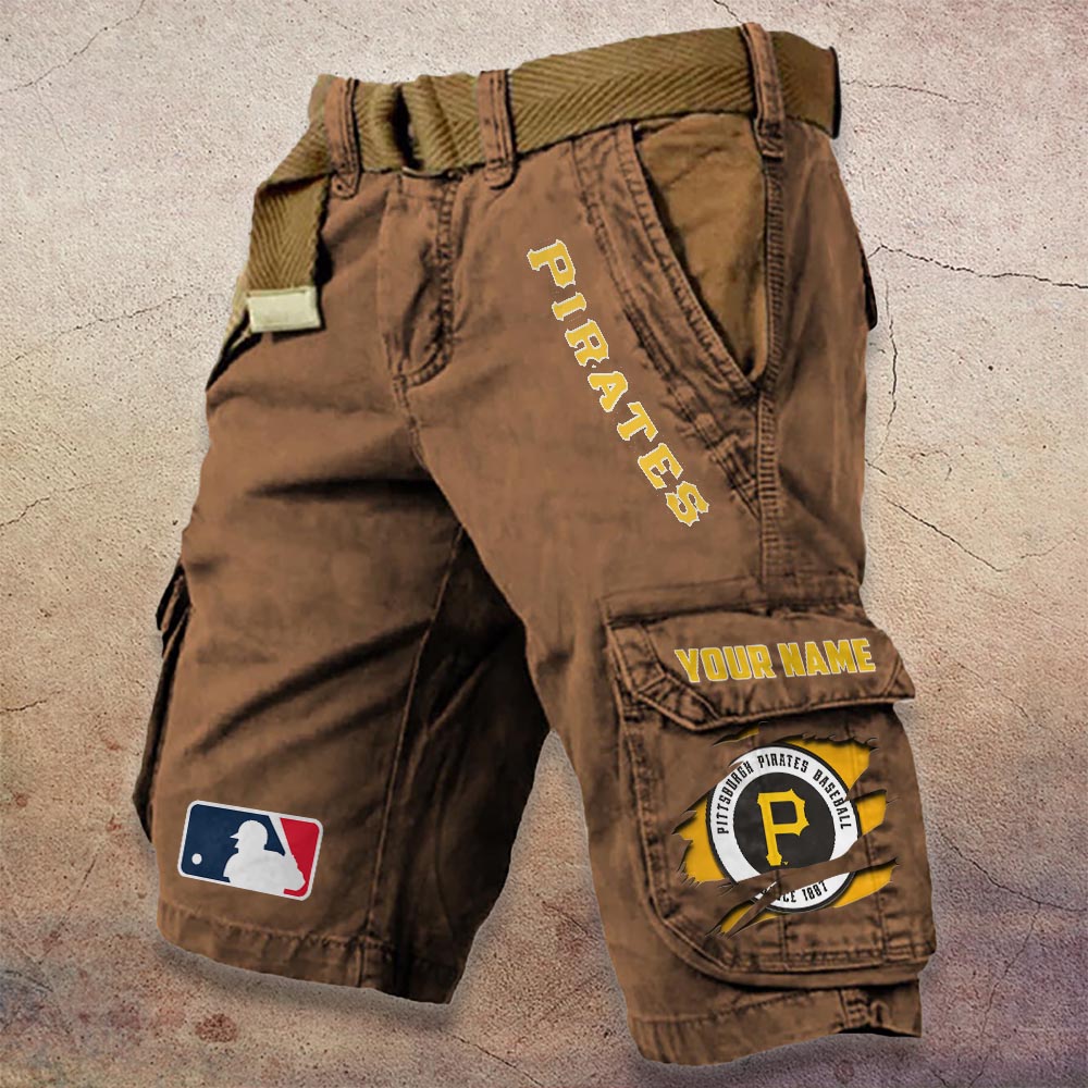 Sportswearmerch Pittsburgh Pirates MLB Denim Short For Fan
