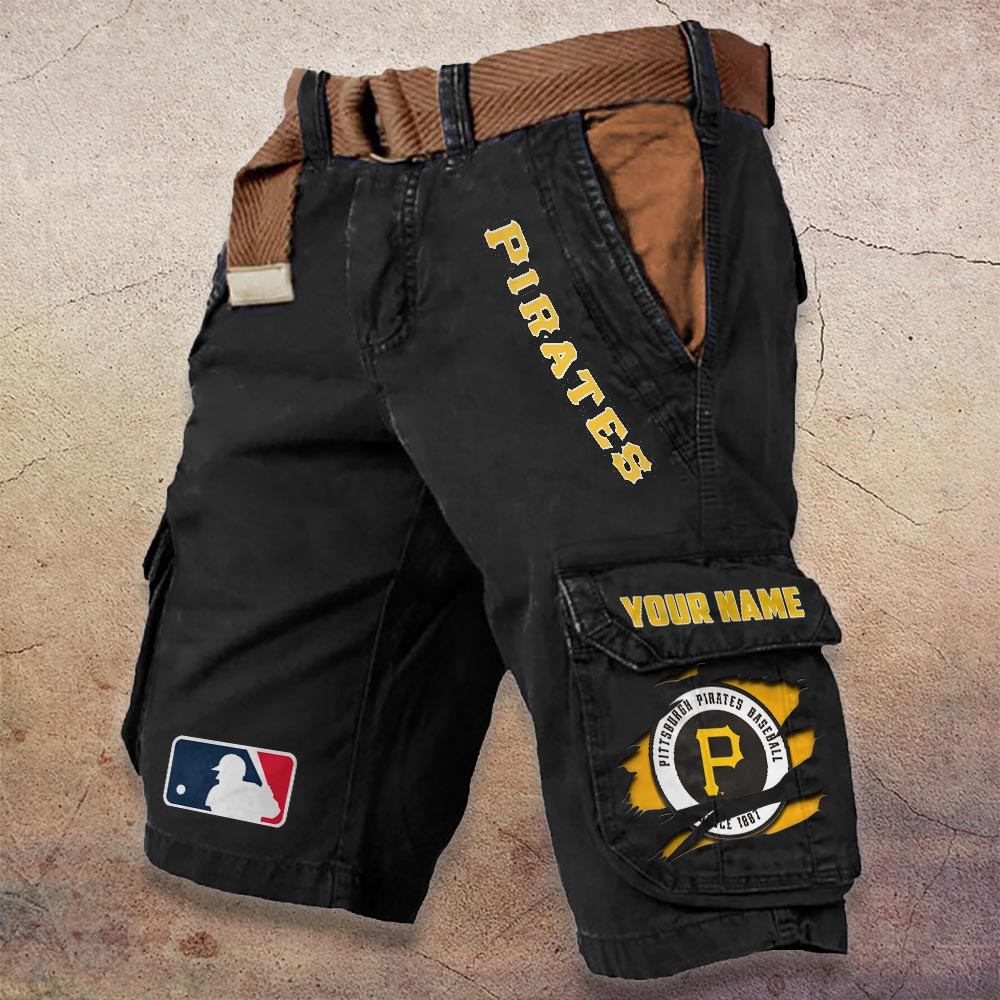 Sportswearmerch Pittsburgh Pirates MLB Denim Short For Fan