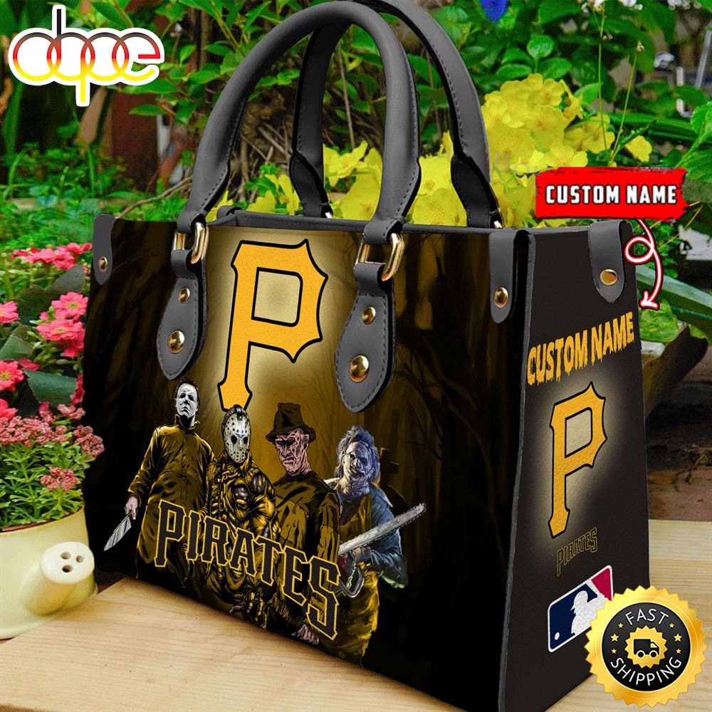 Sportswearmerch Pittsburgh Pirates MLB Women Leather Hand Bag For Fan