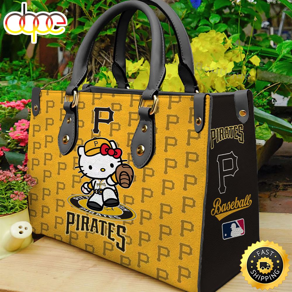 Sportswearmerch Pittsburgh Pirates MLB x Kitty Women Leather Hand Bag For Fan