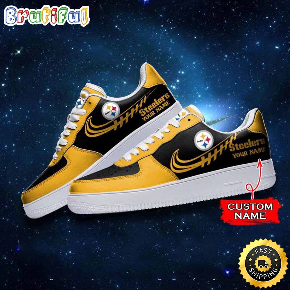 Sportswearmerch Pittsburgh Steelers NFL Air Low-Top Sneakers Shoes For Men And Women