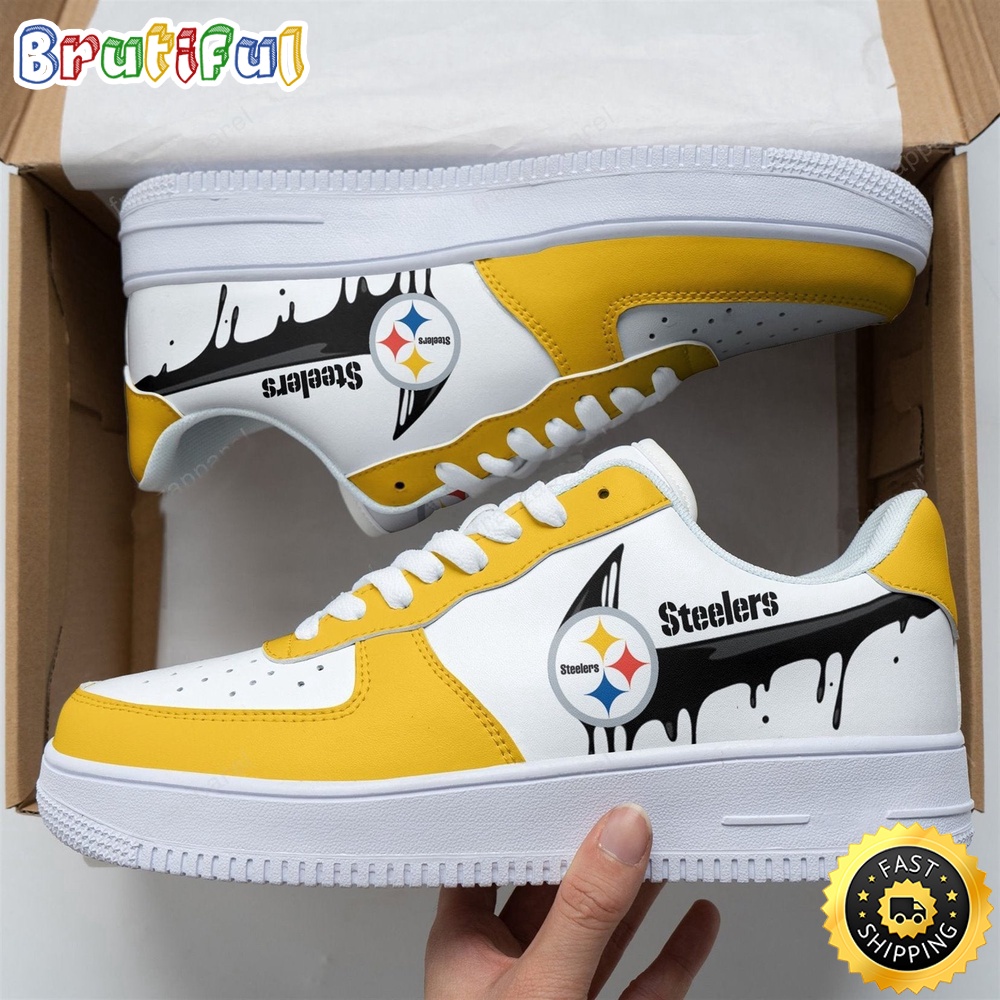 Sportswearmerch Pittsburgh Steelers NFL Air Low-Top Sneakers Shoes For Men And Women