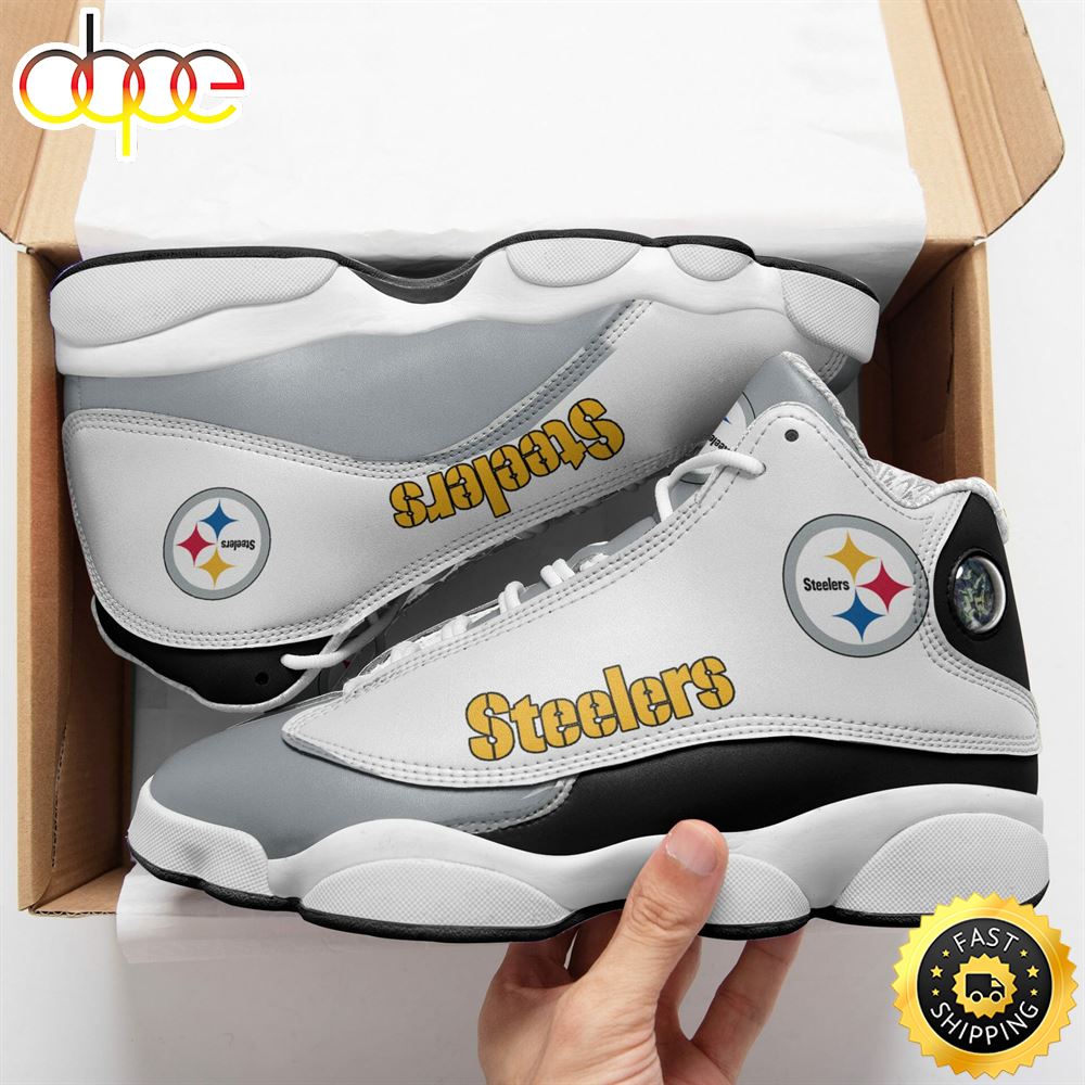 Sportswearmerch Pittsburgh Steelers NFL AJ13 Sneakers Shoes For Men And Women
