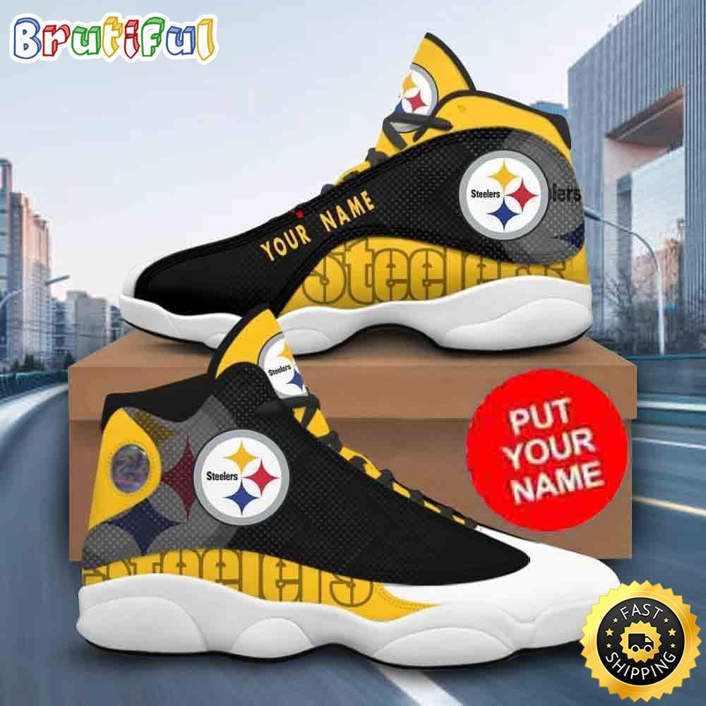 Sportswearmerch Pittsburgh Steelers NFL AJ13 Sneakers Shoes For Men And Women